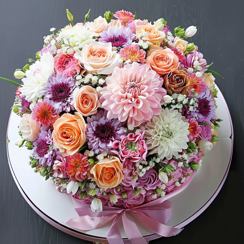 Blossom Jubilee: A Floral Birthday Symphony